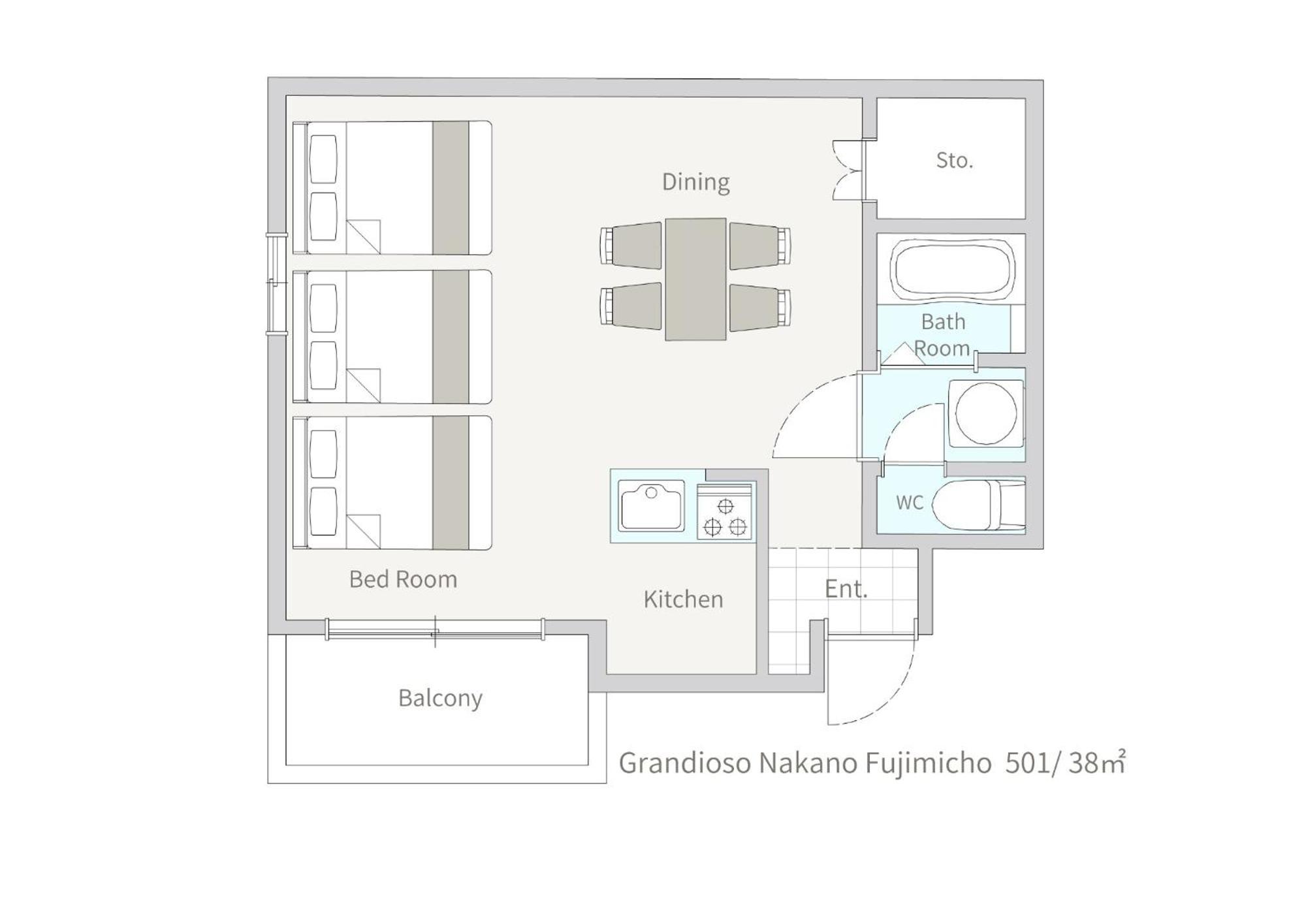 Green House Nakano Fujimicho - Vacation Stay 65983V Tokyo prefektur Exteriör bild